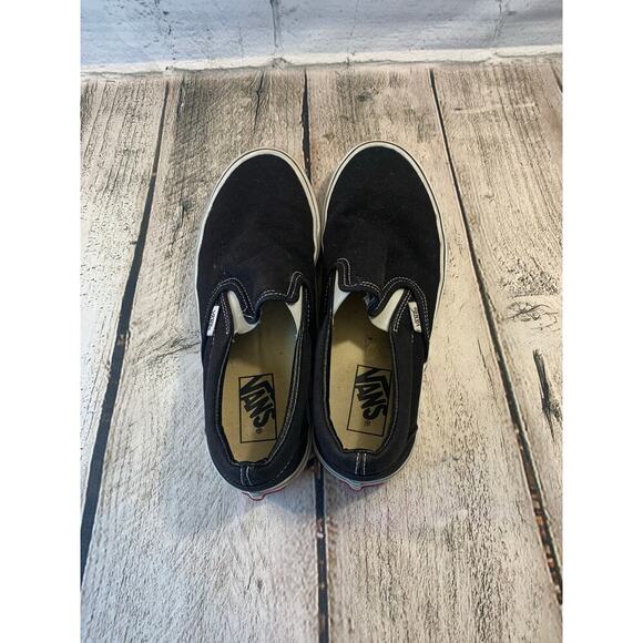 VANS Unisex Adult Classic Black Slip On Sneakers / Size: M 6.5 W 8 - Picture 3 of 9